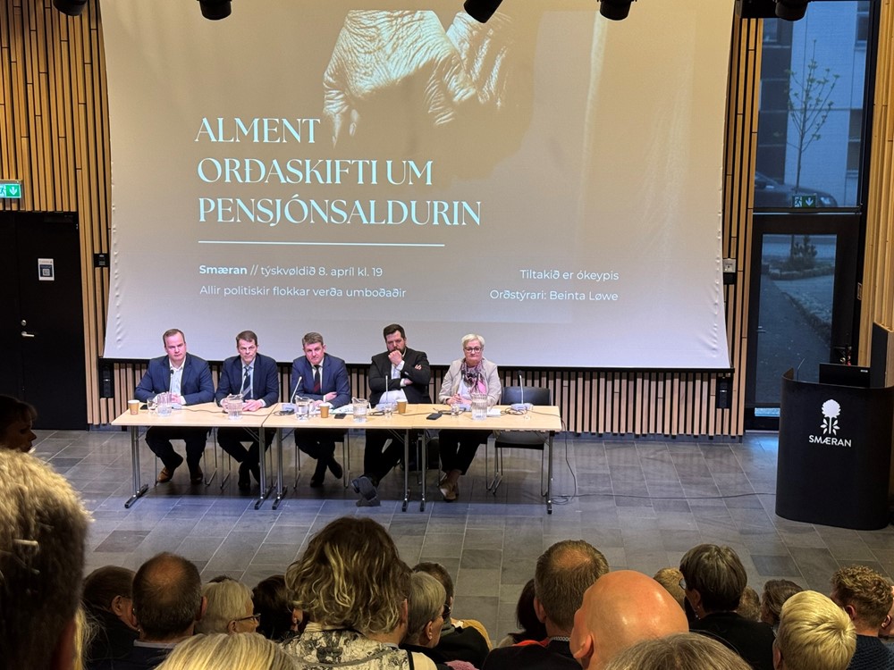 Alment orðaskifti um pensjónsaldurin - Smæran 8. apríl 2025
