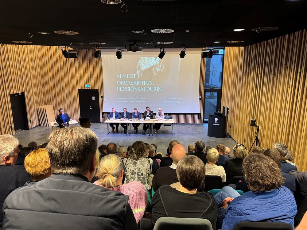 Alment orðaskifti um pensjónsaldurin - Smæran 8. apríl 2025