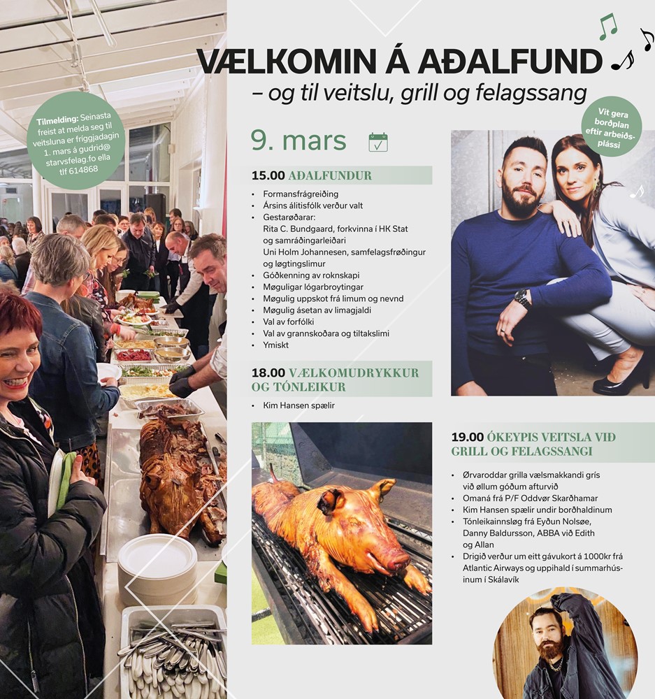 Aðalfundur Starvsfelagið Smæran Tórshavn